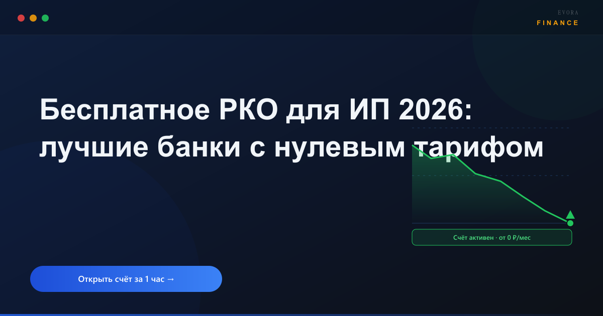 Бесплатное РКО для ИП 2026