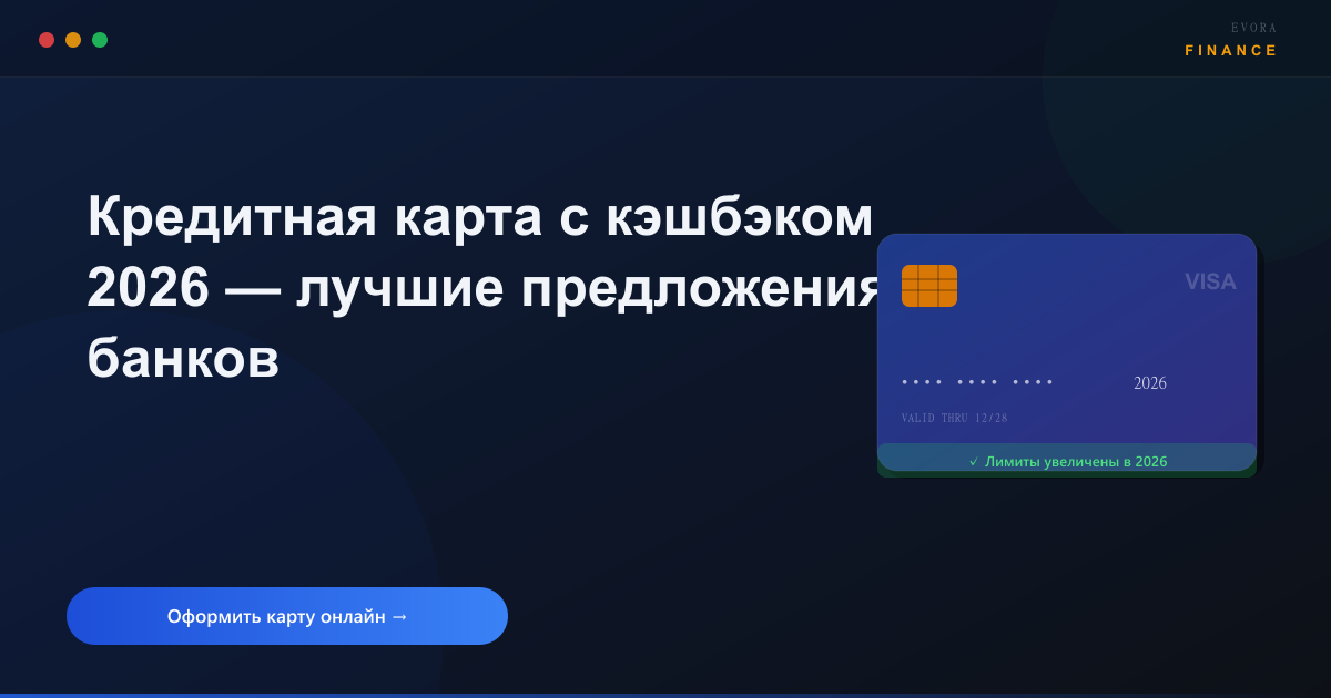 Кредитная карта с кэшбэком 2026
